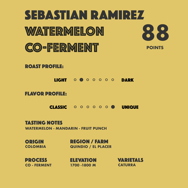 Colombia Sebastian Ramirez Watermelon Co-Ferment