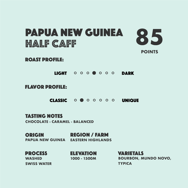 Papua New Guinea Half Caff